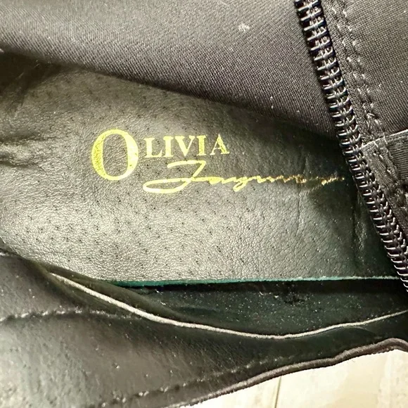 Olivia Ferguson Black Studded Spiked Stilettos Boots Booties Women Sz 8 Sexy - Picture 8 of 11